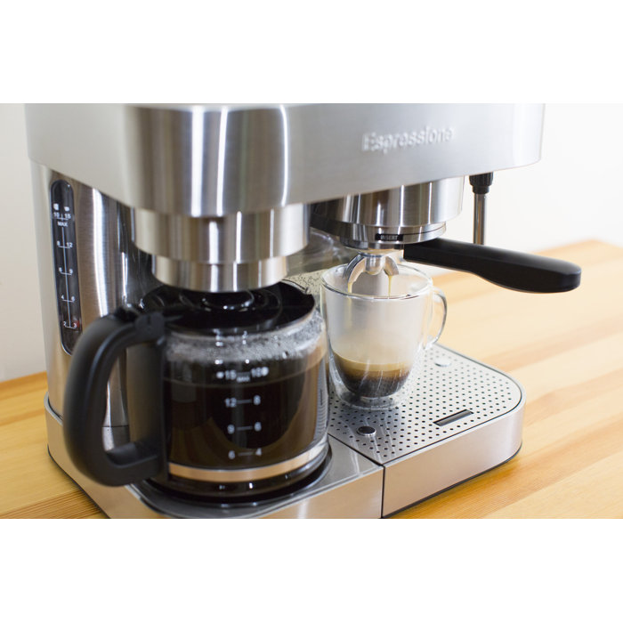 Espressione Stainless Steel Combination Coffee & Espresso Maker